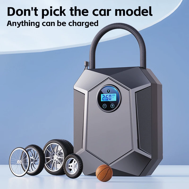 PCMOS Tyre Air Pressure Pump New Portable Mini Car Emergency Inflator Digital Display Wireless Tyre Inflators Car Air Pump - view 6