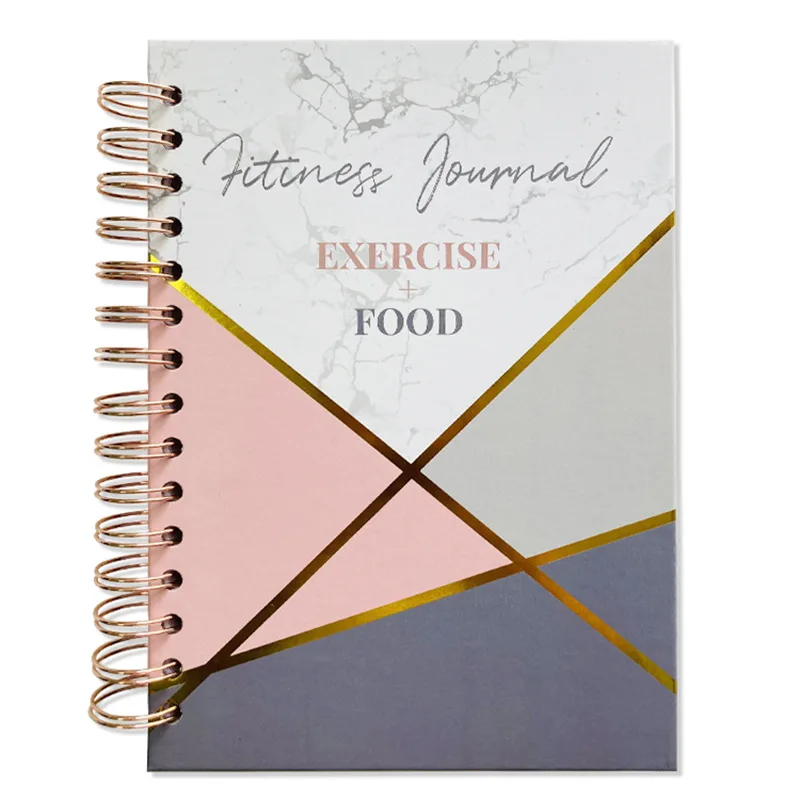 Hot- Selling marble fitness book journals 2024 self care daily self care journal planner