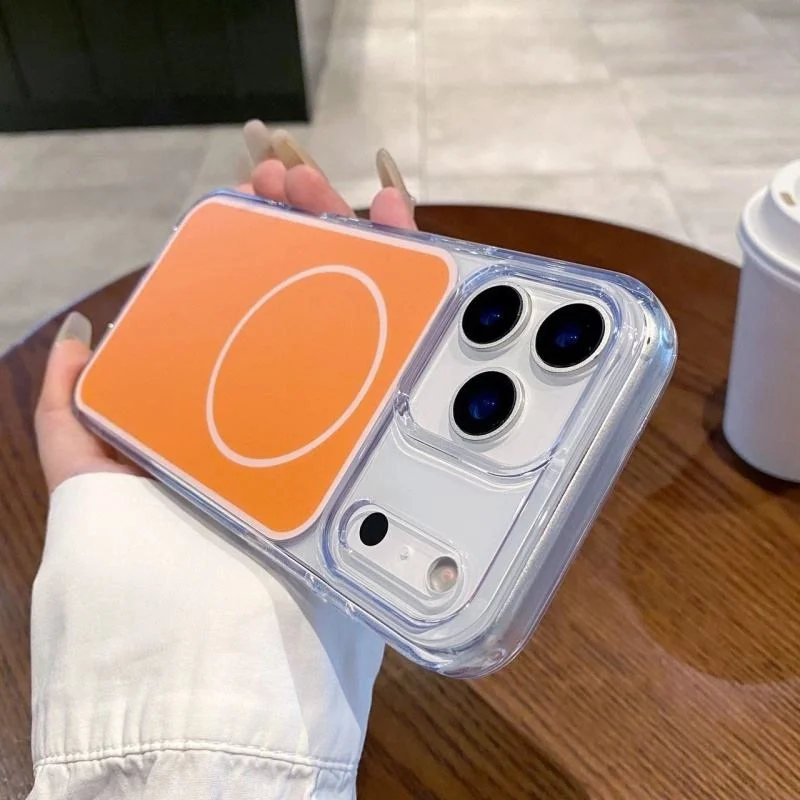 product wholesale oem matte magnetic mobile phone case for iphone 17 pro max 17 air wireless charging clear soft border shockproof cover-4