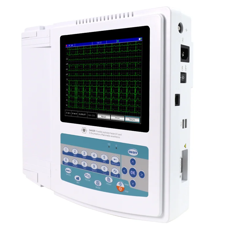 CONTEC ECG1200G PC Software Touch Screen 12 Lead Ekg 12channel Ecg Electrocardiograph