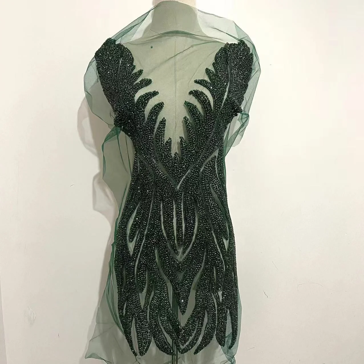 green emerald velvet dress Rose Gold Glitter Floral Prom Gown  Unique Vintage