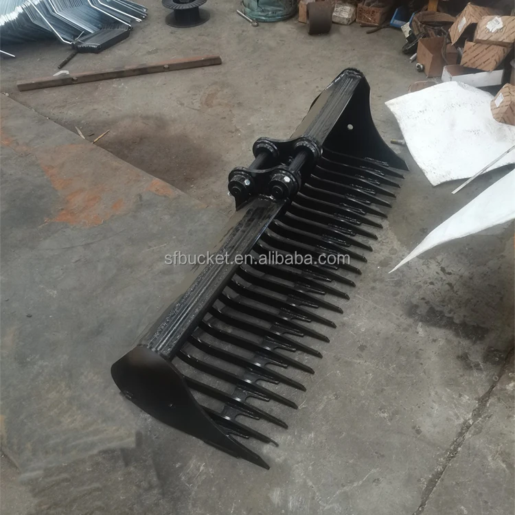 Backhoe Excavator Rake Riddle Bucket For Mini Diggers Buy Backhoe