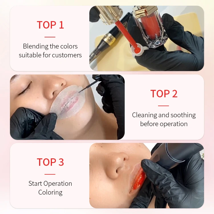 Частная марка Перманентный макияж Lnk микроблейдинг татуировка пигмент для бровей подводка глаз несколько цветов