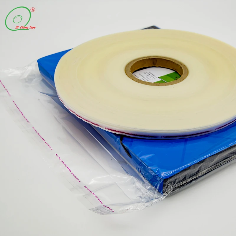 Light Released Hdpe  Film Resealable Bag Sealing Tape for Thin Biodegradable Bags