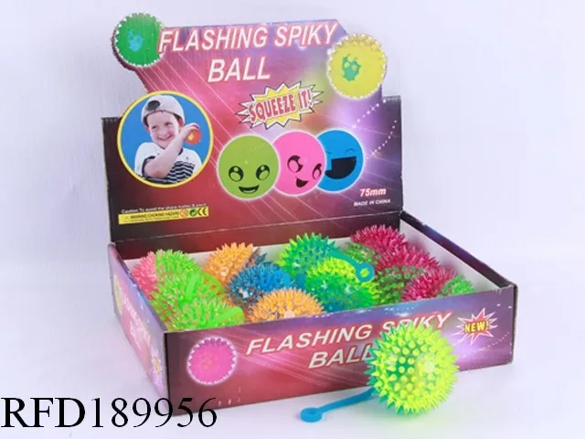 flashing spiky ball