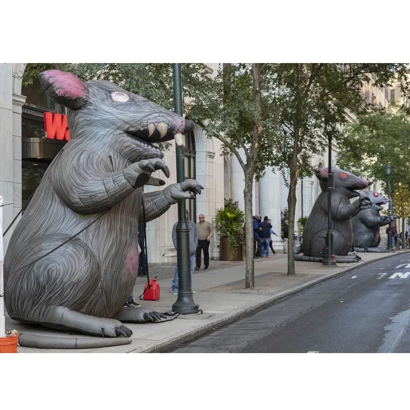 Event Animal Inflatable Cartoon Character Customized Advertising Event Mouse Giant Inflatable Rat Model Balloon