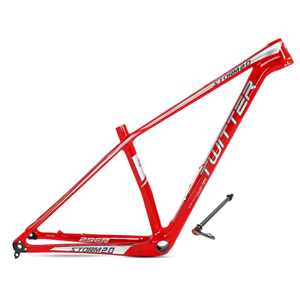Twitter Bicycle Parts Storm Carbon Fiber Mountain Bike Frame 29er Disc Bike MTB Carbon Bicycle Frames Carbon Mountain Bike Frame