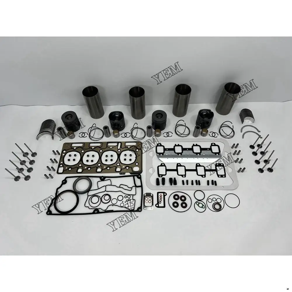 Cylinder Liner Kit Full Gasket Kit with Valve for JCB444 6