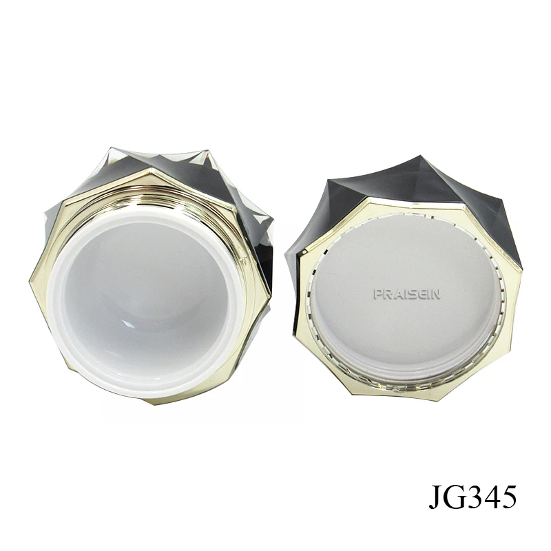 30g 50g Empty Double Layer Cosmetic Container Packaging Acrylic Luxury Cream Jar Custom Plastic Jars