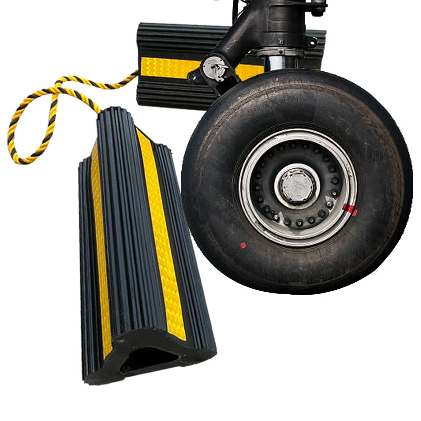 Heavy Duty luftfartøy gummi hjulkile for luftfartøy, lastebil, campingvogn, reisevogn, helikopter med tau