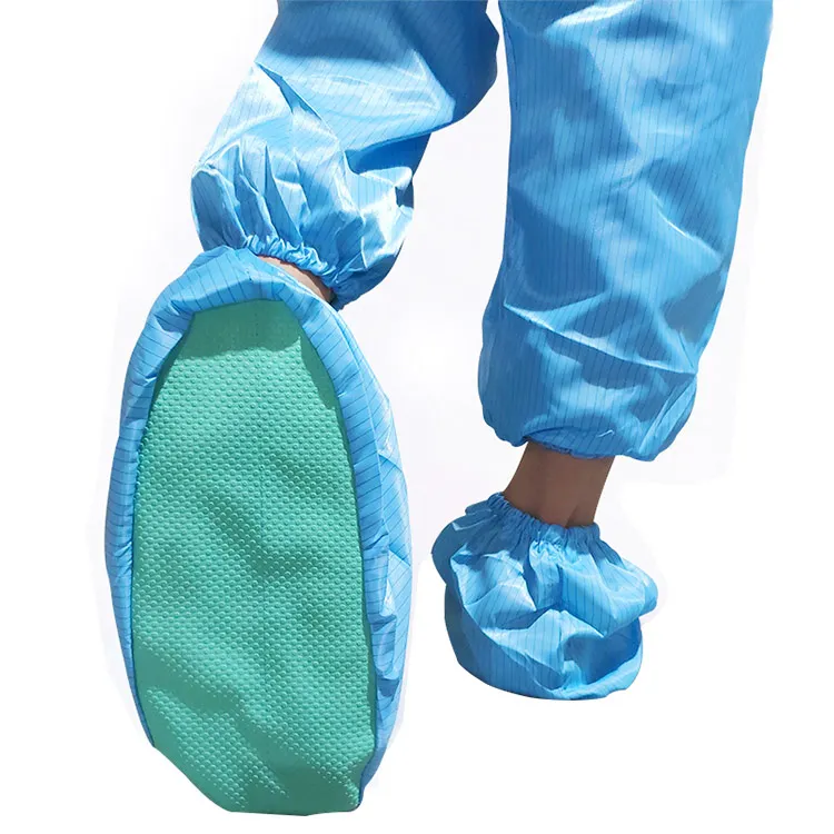 Recyclable Antistatic Skid Leather Products Protective Over Shoe Used Electronic Laboratory