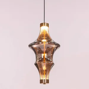 Nordic Minimalist Cream Glass Pendant Light for Bar Cafe and Designer Restaurant Luxury Artistic Cream Style Dining Chandelier