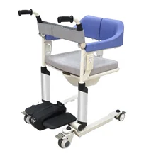 portable electric hydraulic toilet wheelchair elderly moving transfer lift commode chair for patient nursing