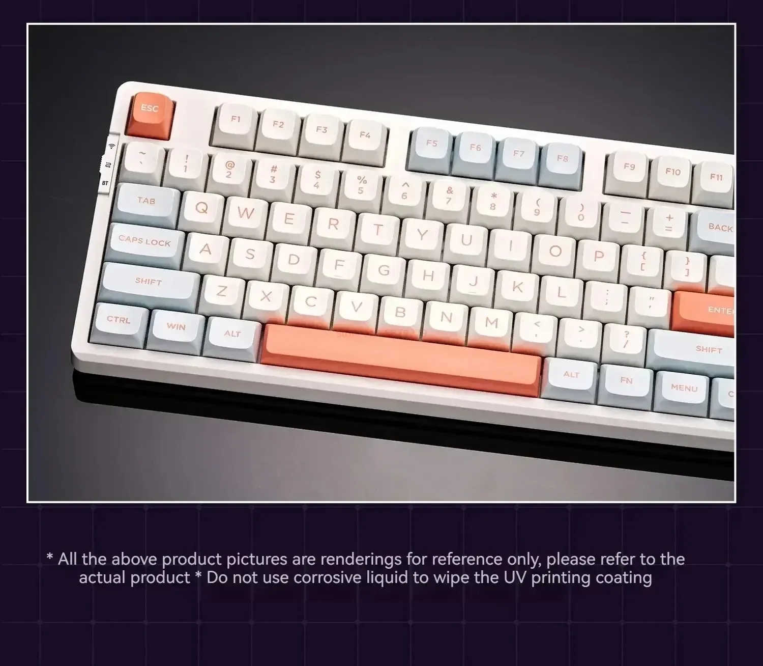 VGN V87Pro メカニカル キーボード,3 つの接続モード,8000mah VGN V87Pro メカニカル キーボード,3 つの接続モード,8000mah