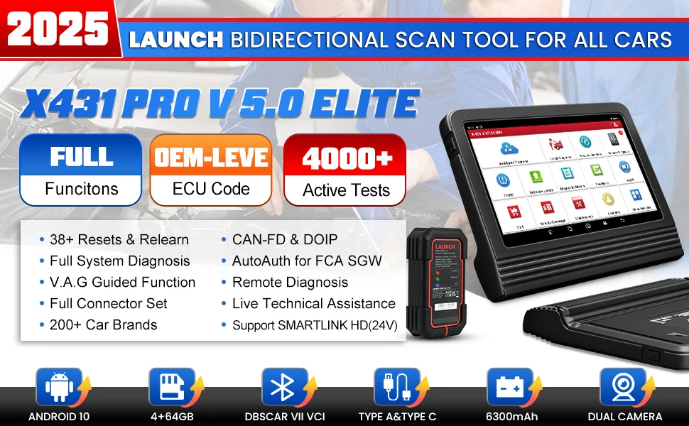 Launch X431 PRO5 J2534 Programmatore ECU E Scanner Diagnostico All-System – Toptool - Foto 8