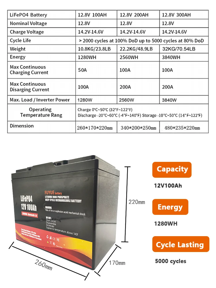 Oem Odm Lifepo4 Batteries Packs 12v 100ah 200ah 300ah - Buy Oem Odm ...