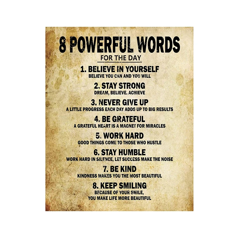 Customizable Inspirational Quotes Paint Motivational Posters Painting