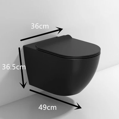 Promotion Wall Toilet WC Ceramic Bathroom Wall Mounted Rimless Wash Down Toilette Cheap Toilets details