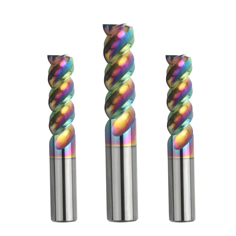 3F HRC 55 DLC Coating Tungsten Carbide End Mill Cutter Router Bits 3 Flutes CNC Tools ODM OEM
