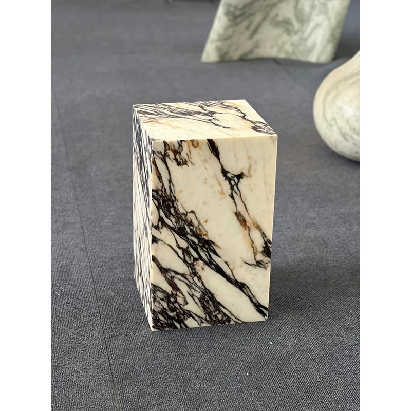 product customizable calacatta viola marble furniture natural marble coffee table for living room side table design-4