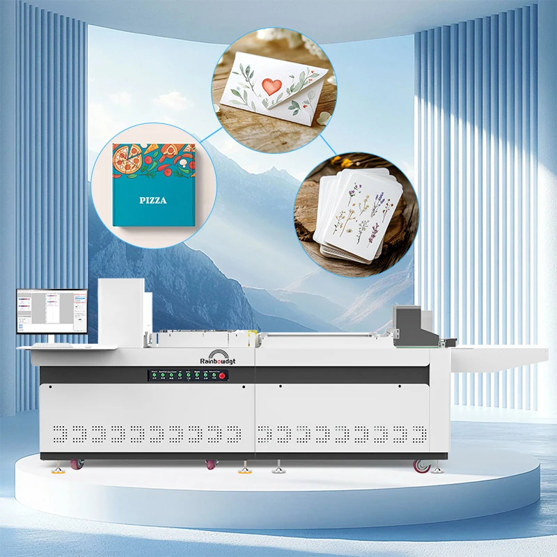 One Pass Printer for Paper Bags Carton Cup Fan Package Carton Printer