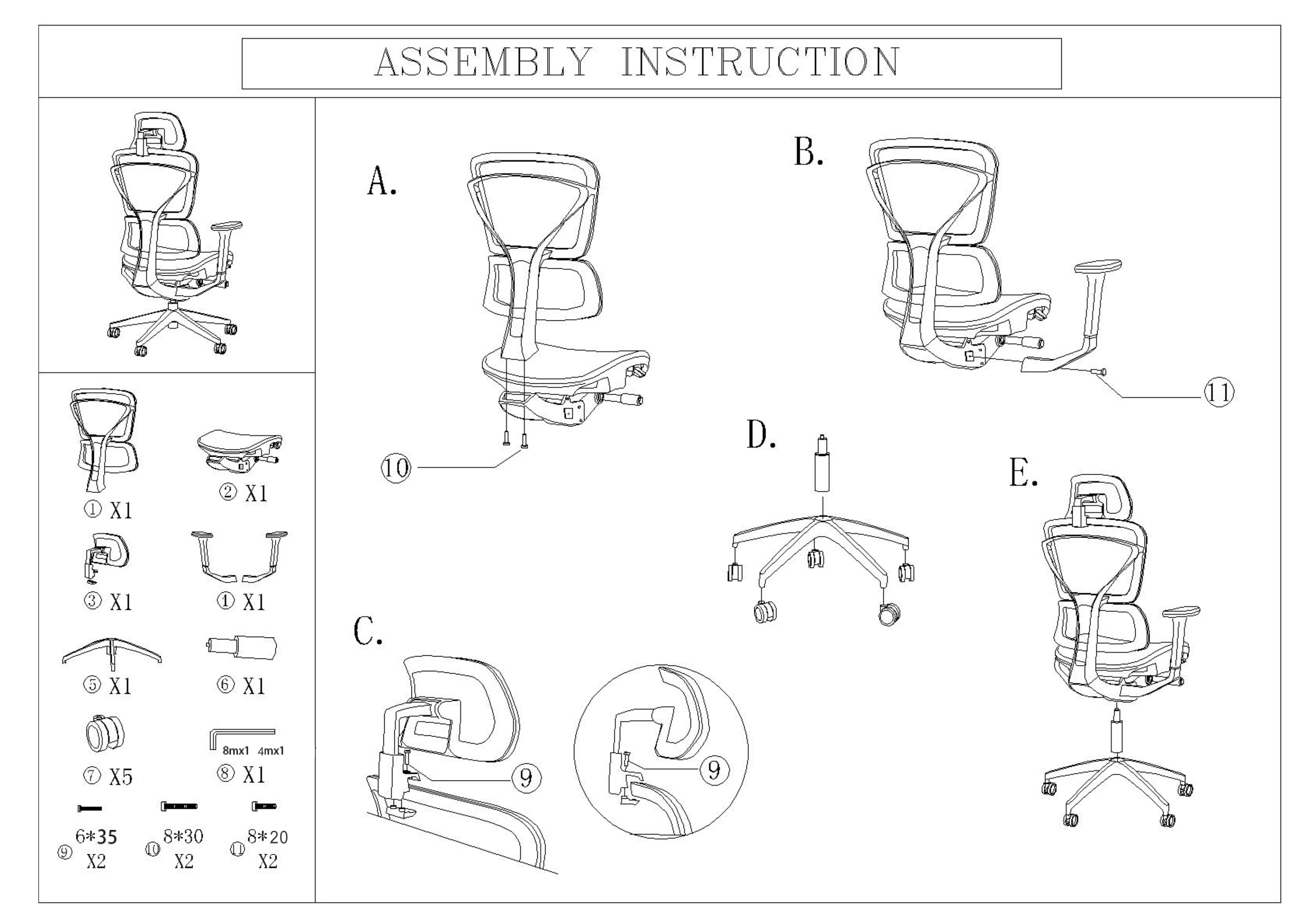2021 New Design Modern Comfortable Ceo Reclining Swivel Desk Office