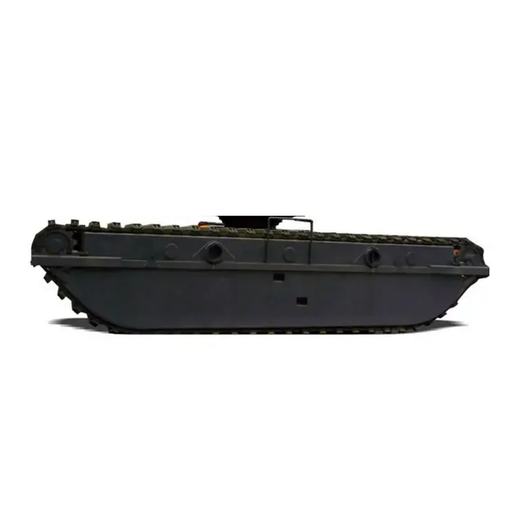 Extendable Amphibious Excavator Undercarriage Chassis Pontoon in the Water