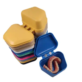 Dental Mouth Guard Plastic False Teeth Orthodontic Retainer Invisible Braces Storage Case Dental Box