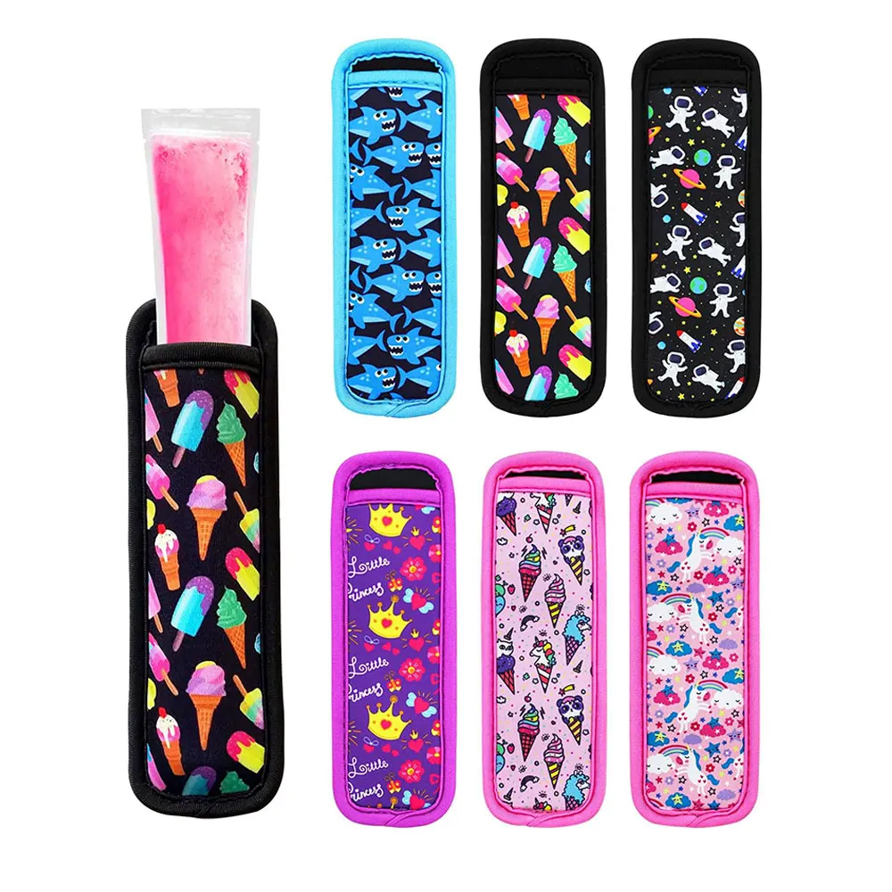 Reusable Ice Freezer Protective Cover Icypole Holders Popsicle Holder Bags Popsicle Sleeves Ice Pop Sleeves