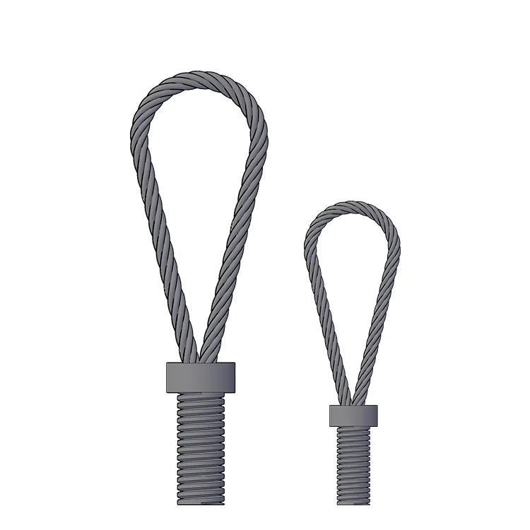 New Arrival Steel Wire Rope Threaded Lifting Loop for Precast Concrete Accessories