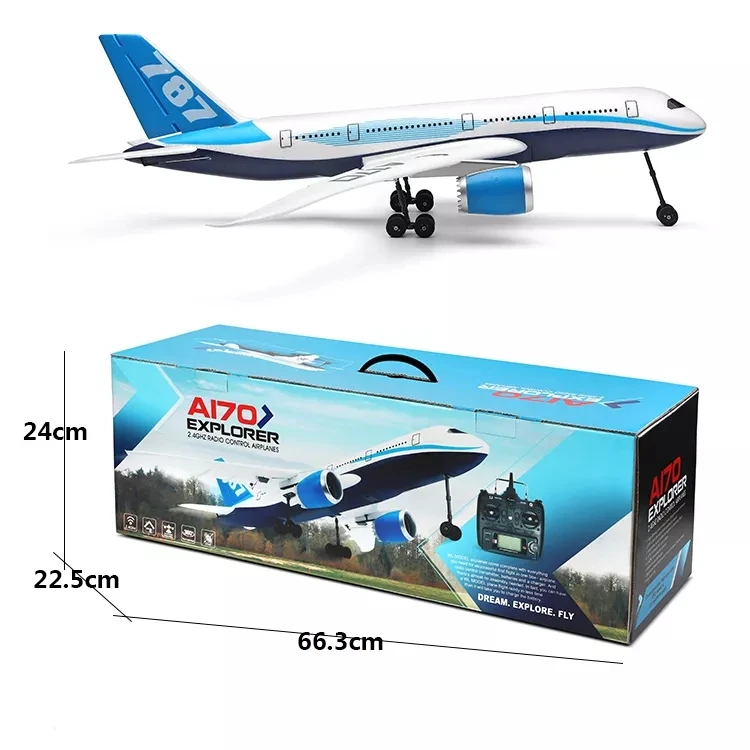 Wltoys Xk A170 RFT Aircraft 3D/6G  Brushless Epp 787 Civil  Rc Airplane Model Foam Plane for Adult