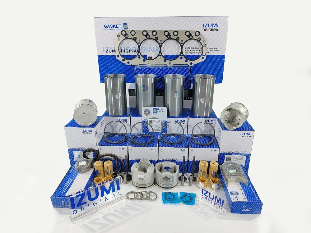 IZUMI Original Engine Rebuild Kit 4JG1 4JG2 4JB1 4JJ1 4BA1 Liner Kit 4HF1 4HE1T 4BD1 ISUZU Overhaul Repair Kit