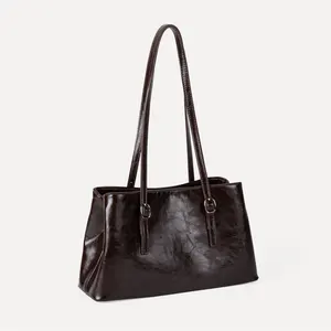 Guangzhou Supplier Custom New Trendy Female Fashion Shoulder Bag Women Pu Leather Tote Bags