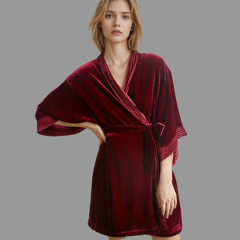 100 silk velvet dress Paulina Silk Velvet Dress
