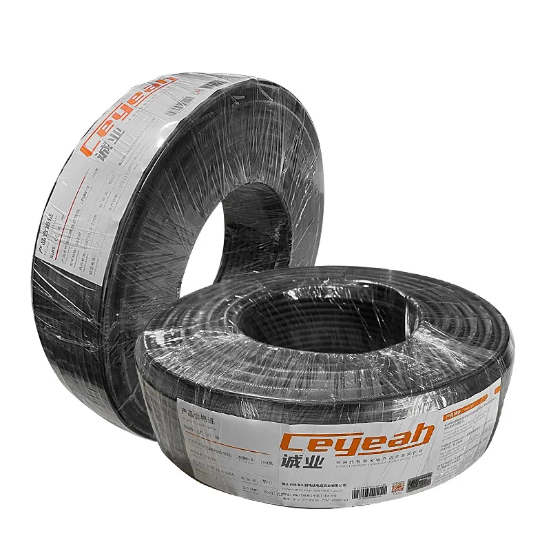 22AWG 23AWG 24AWG из бескислородной меди медный сердечник 2 витой двойной экранированный гибкий Hi-Fi аудио динамик кабель провода микрофонный 100