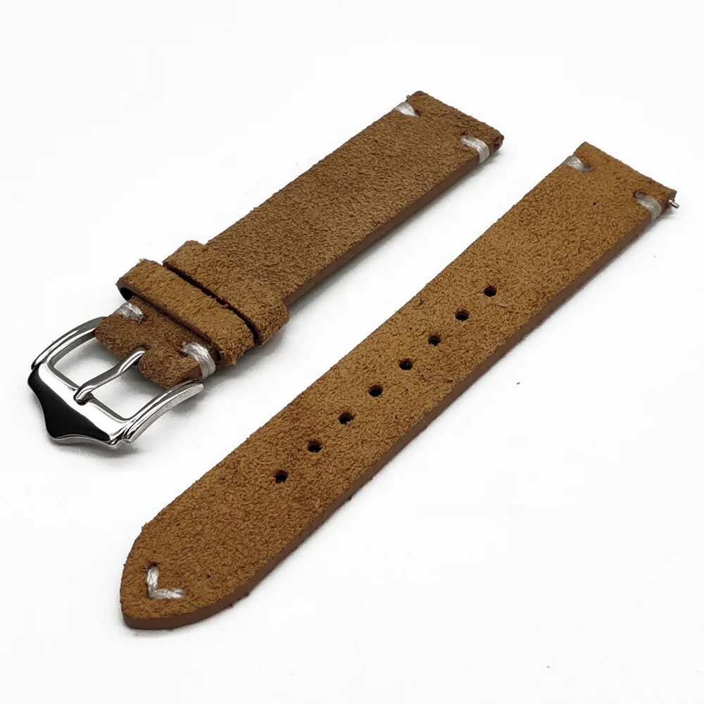 22mm vintage leather watch strap