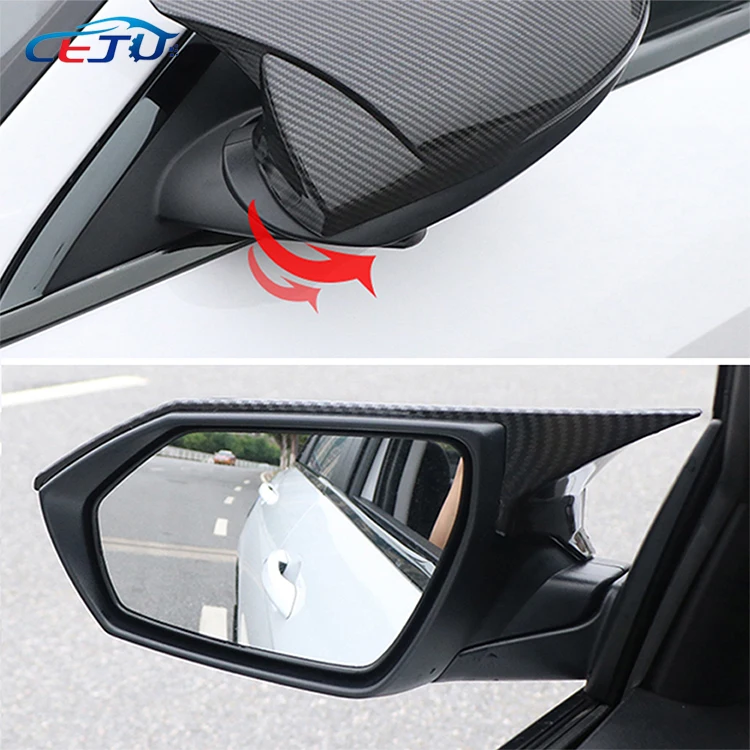 ヒュンダイエラントラ 2012-2018 ABS バックミラー保護シェルクロームカーボンファイバー装飾ホーンカバー外装と互換性(Br 車のバック サイドミラーカバーウィングキャップエクステリアステッカードアリアビューケーストリム、アルファ用、ロメオ用、ステルヴィオ20 1 ... リアビューミラーカバー サイドリアビューミラーカバー 保護キャップ トリムステッカー と互換性がある Hyundai Santa F