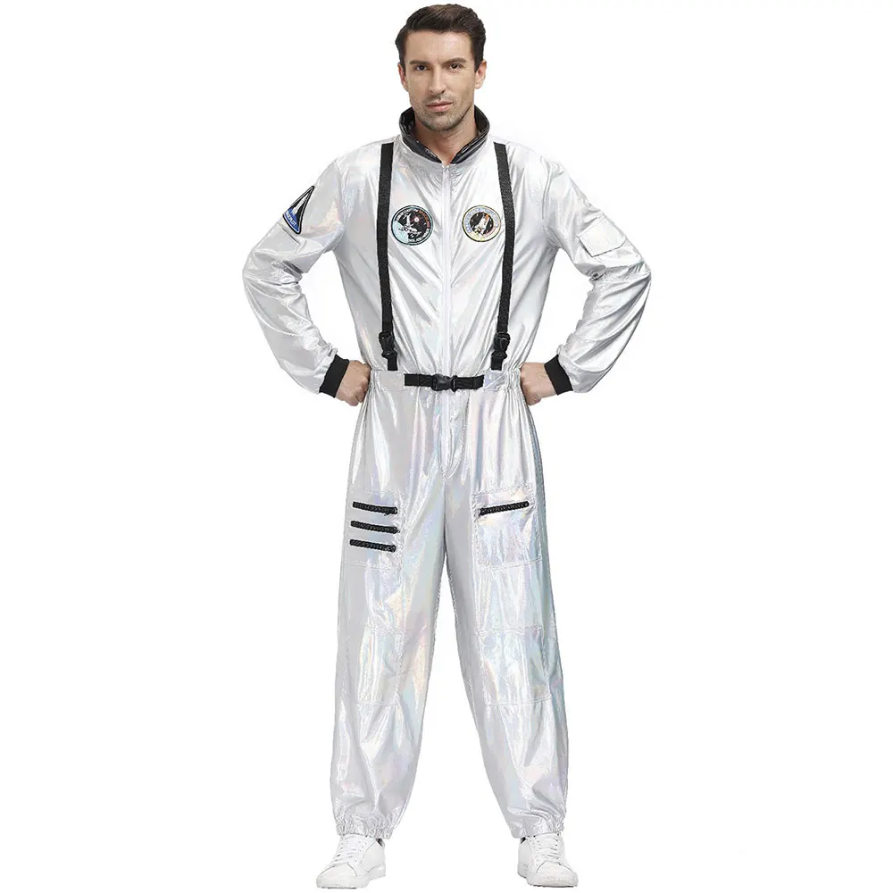 Adults Astronaut Costume Men Space Suit Halloween Costume For Women  Junmsuit Astronaut Costume Roly Play Z