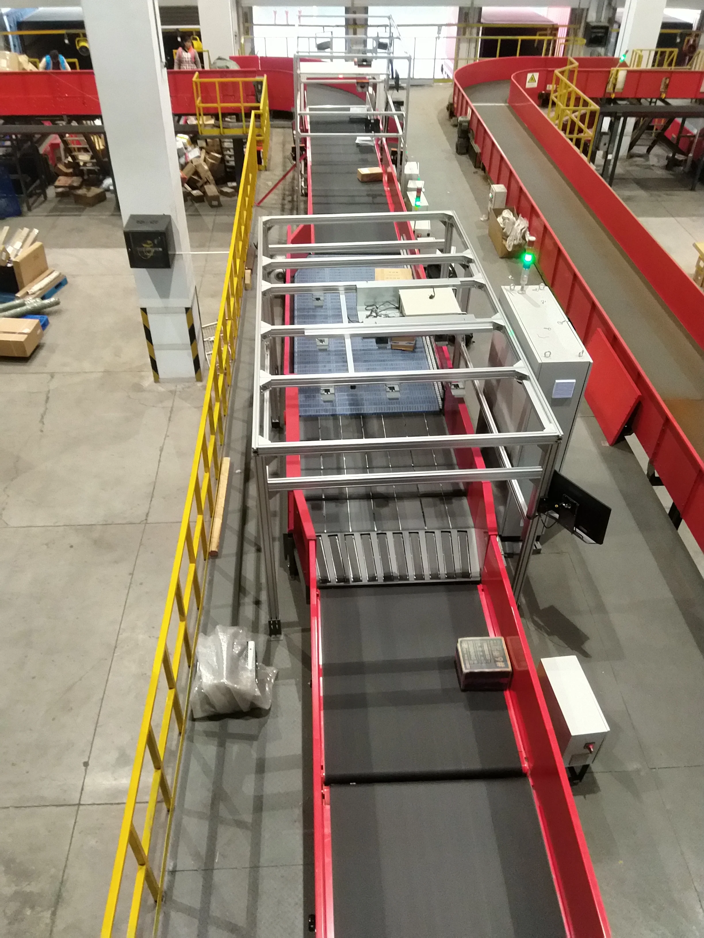 SNBC Logistics Automation Parcel Singulator Package Sorting for Warehouse Inbound Parcels
