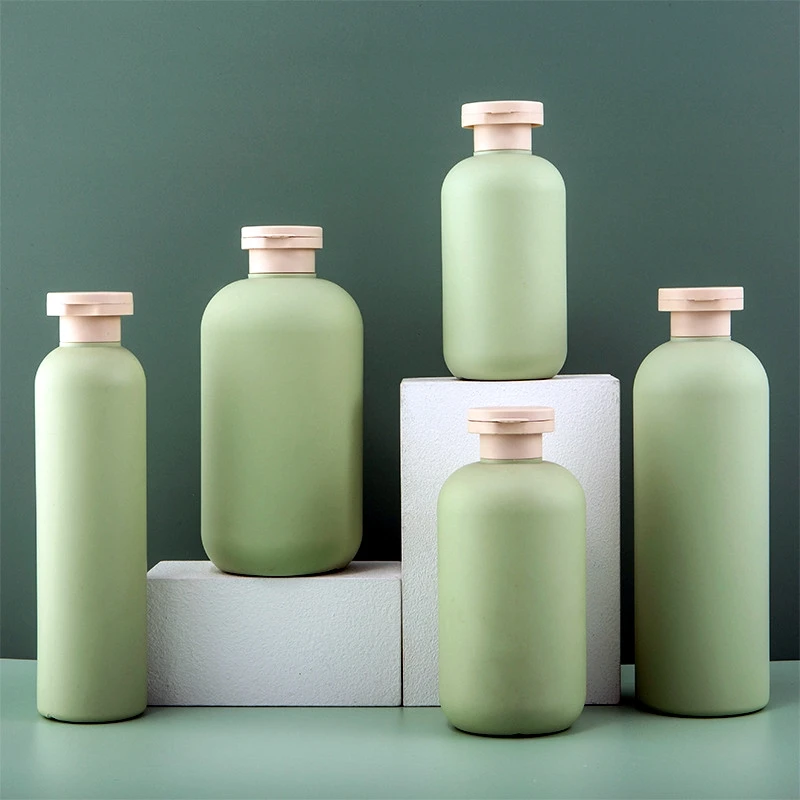 Soft Touch Matte 260ML HDPE Shampoo Body Wash Lotion Packaging Container Flip Top Cap Empty Plastic Squeeze Lotion Bottles