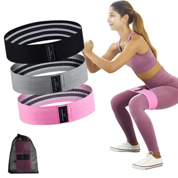Hip Band fabric Resistance Bands for Booty & Glutes loop circle 3 pack resistance bands for legs and butt