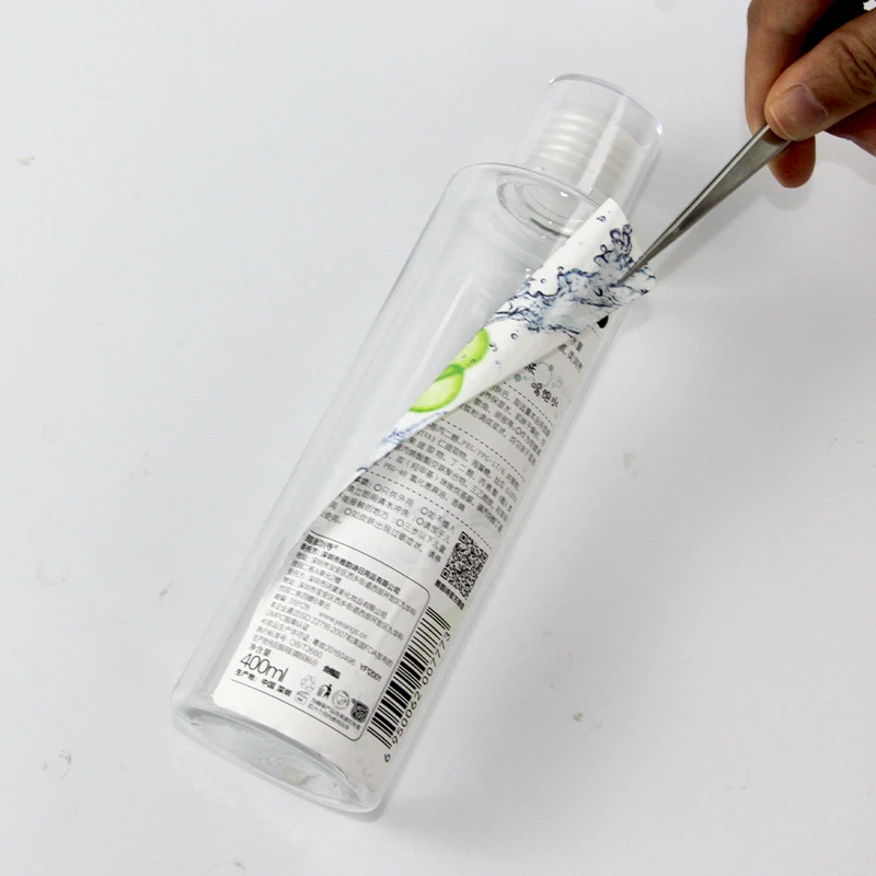 Custom Removable Adhesive Bottle Label Waterproof Antilight Double