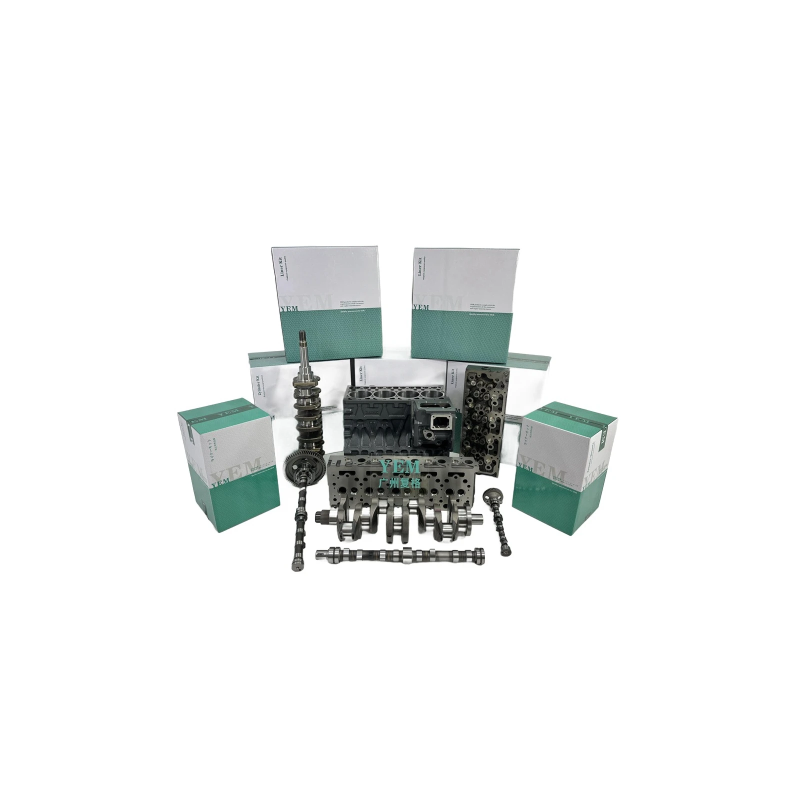 Cylinder Block Head Crankshaft Camshaft for Caterpillar 3408 3412 3504 3508 Industrial Engine Parts