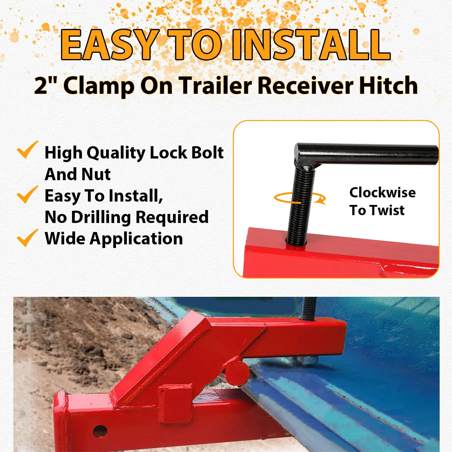 Clamp On Bucket Hitch Receiver Skid Steers Bucket And Accessories Buy