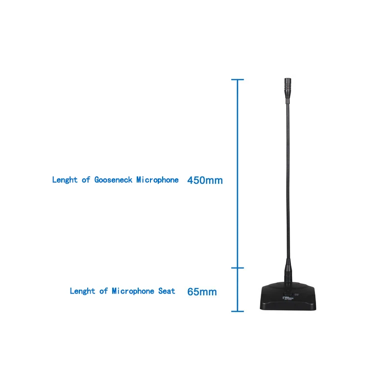 Professional Conference Plastic Professional Table Top Gooseneck Microphone