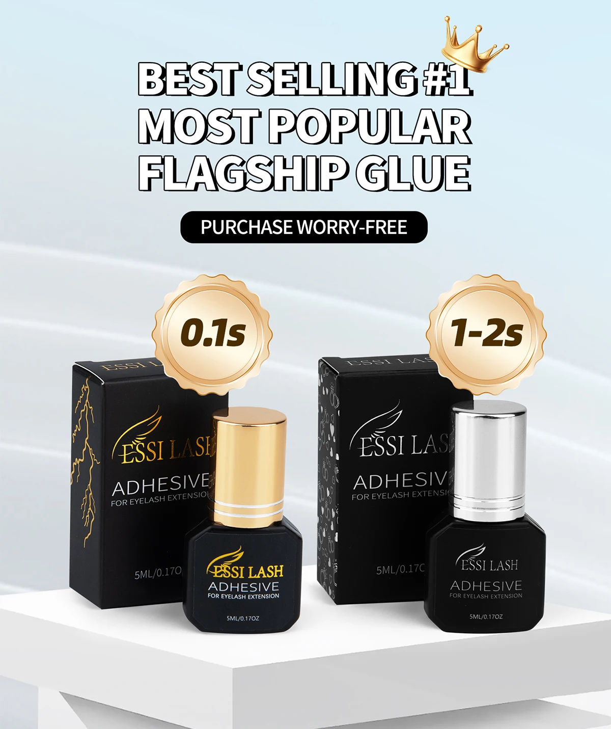 ESSI LASH Msds 0.1s 0.3s 0.5s1-2s 2-3s Lash Glue Private Label Fast Dry ...