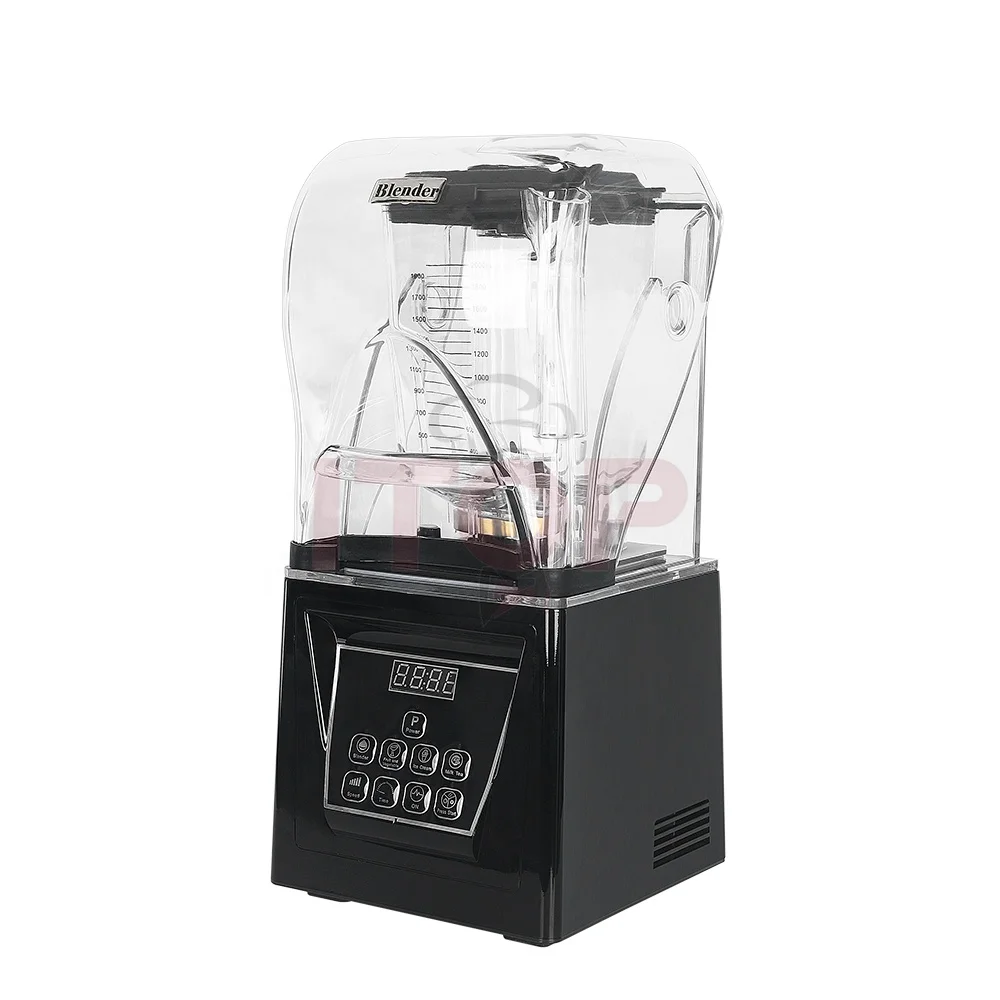 Wholesale Heavy Duty Fruit Blender commercial blender with sound cover  Professional ice crushing blender From m.