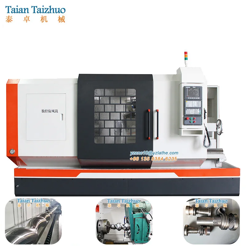 CNC Thread Whirling Turning Machine Worm Whirling Milling Machine