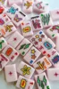 Jeu de tuiles de Mahjong Pop Art rose