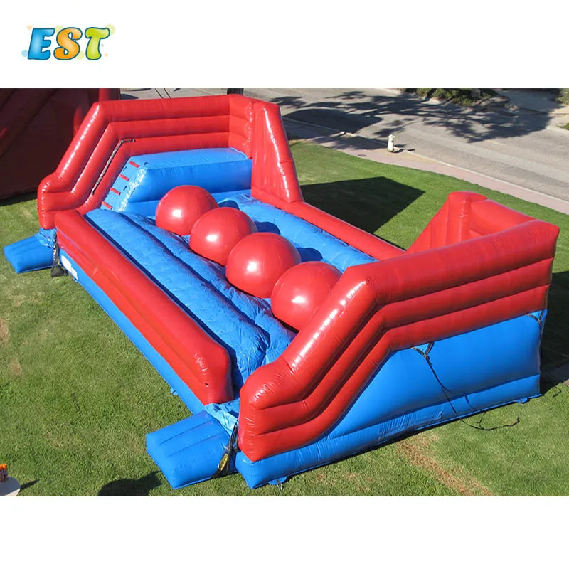 Cheap Price Inflatable Wipeout Obstacle Big Balls Leaps and Bounds Inflatable Obstacle Course Games for Kids